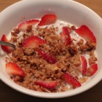 coconut strawberry granola