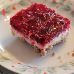 Raspberry Cheesecake Salad with Pretzel Crust